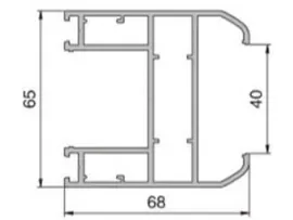 Europe style for Aluminum Extrusion Profiles Folding door