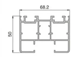South Africa Style Aluminium Profiles for Folding Door